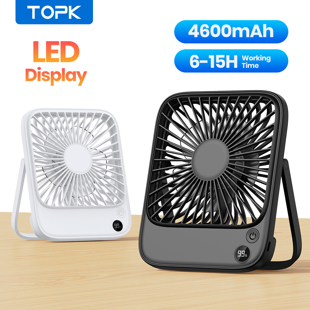 Portable Blender Usb Rechargeable - TOPK Ultra Thin Mini Portable Fan