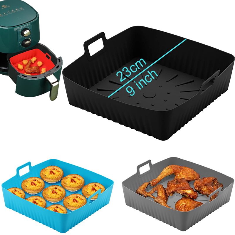 Air Fryer Silicone Pot Liner - Large 23cm Air Fryer Silicone Basket