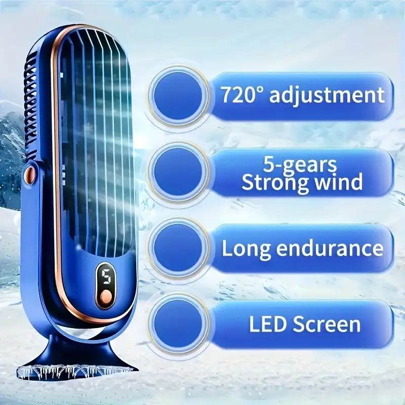 Portable USB Fan | 5 Speeds, 7 - огляд і ціна Portable Blender Usb Rechargeable