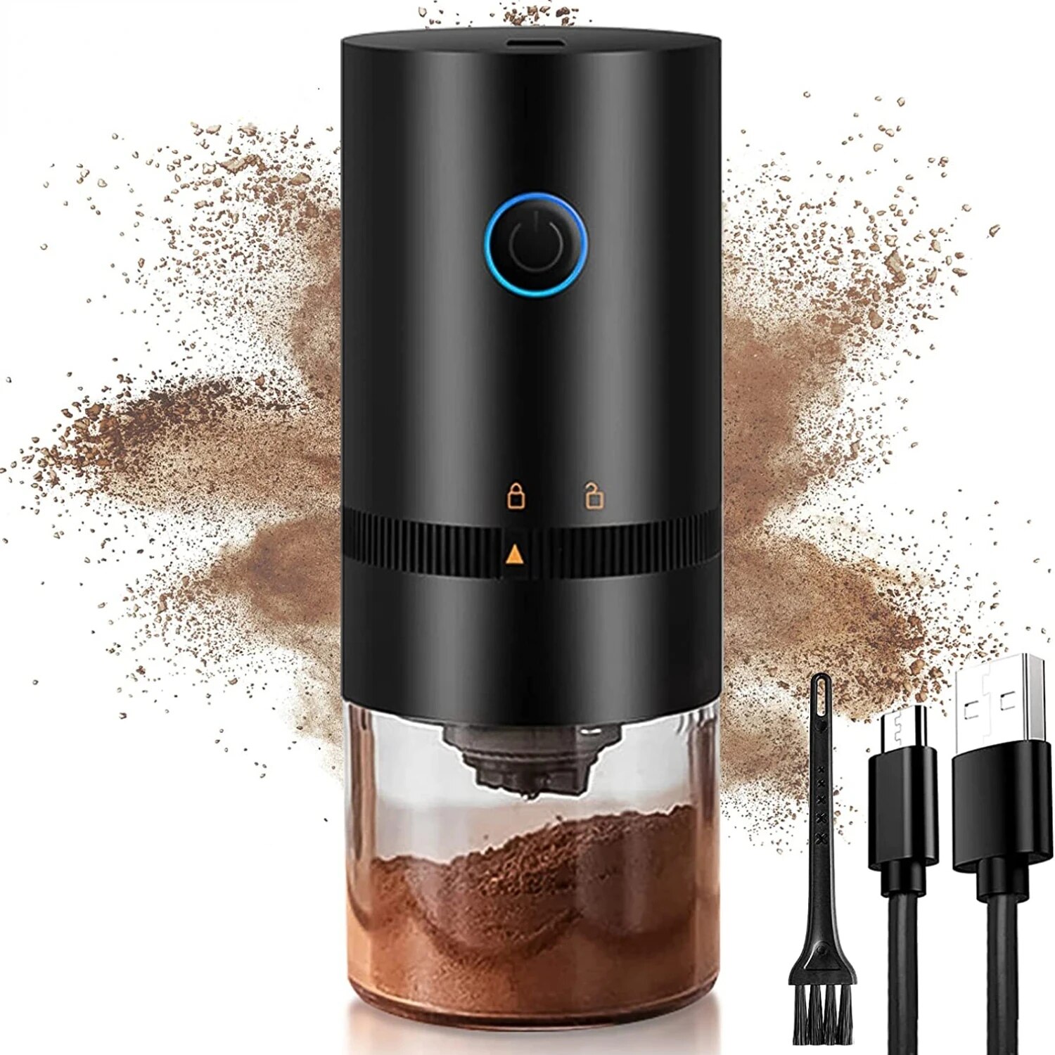 Coffee Grinder TYPE C USB Char - огляд і ціна Coffee Bean Grinder Electric