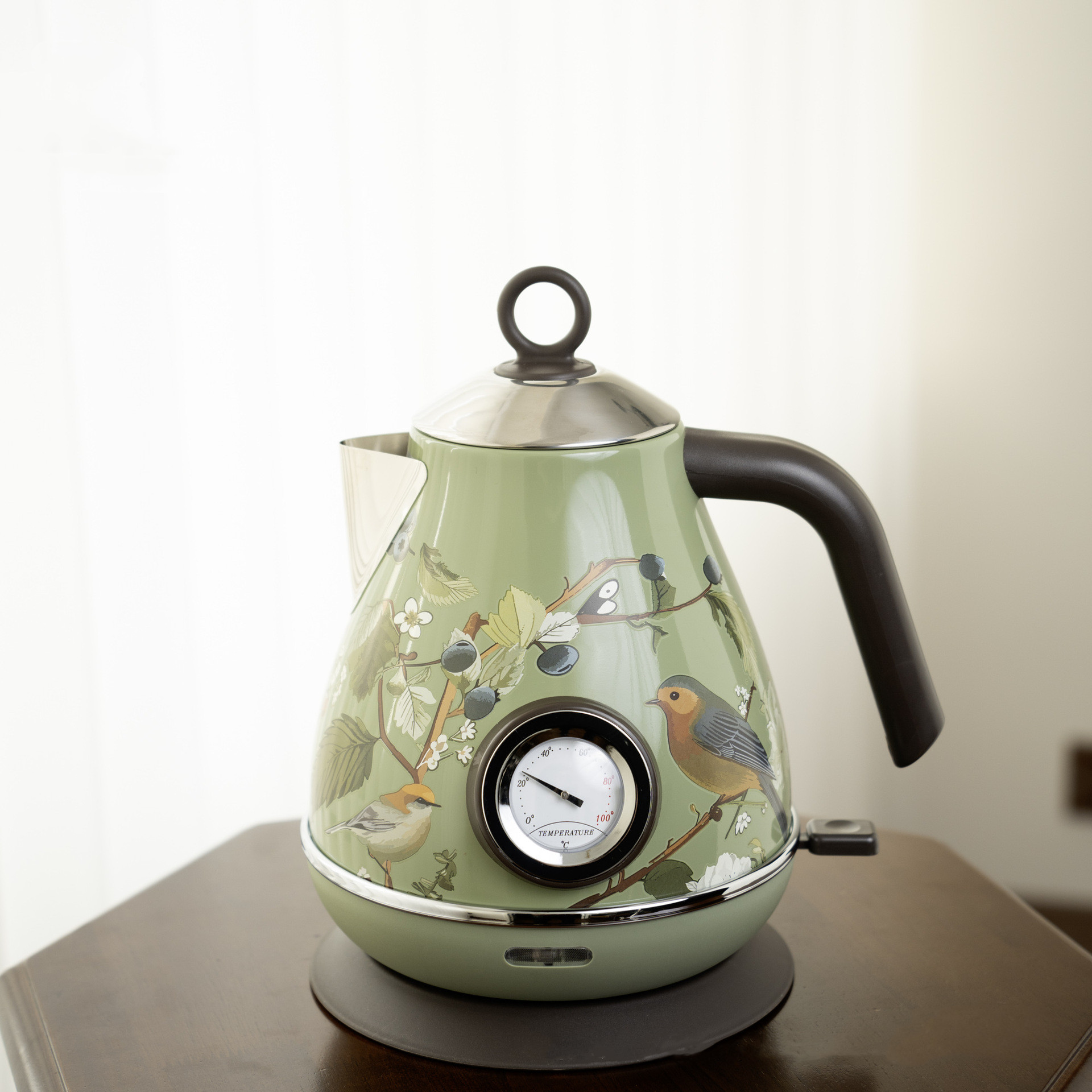 1.7L Retro Pink Floral Electri - огляд і ціна Electric Kettle Temperature Control